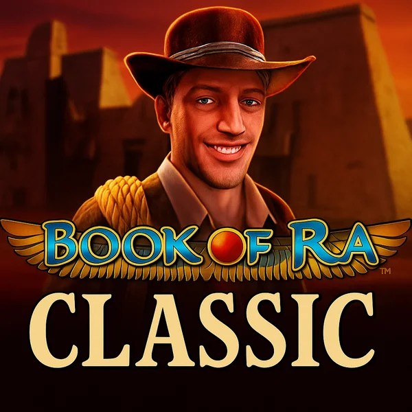 Book of Ra Classic online game logo by Novomatic on x3betscasino.com