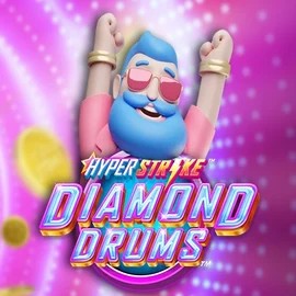 Hyper Strike Diamond Drums online game logo by Gameburger Studios on x3betscasino.com