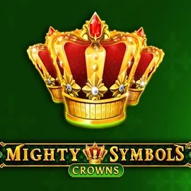 Mighty Symbols Crowns slot logo by Wazdan at X3bet casino