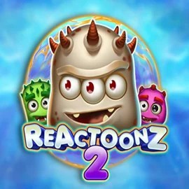 Reactoonz 2 by Play'n GO, showcased at x3betscasino.com – game logo