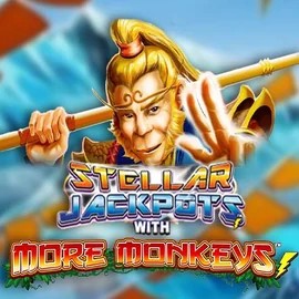 Jackpots logo of Stellar Jackpots with More Monkeys from Lightning Box Game at X3bet casino